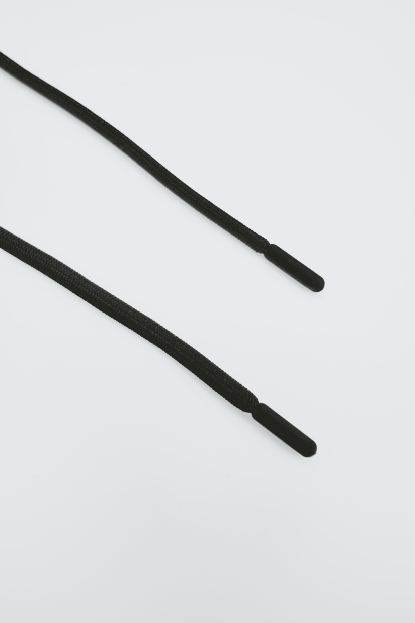 X Drawstring Cord - Halo - Black