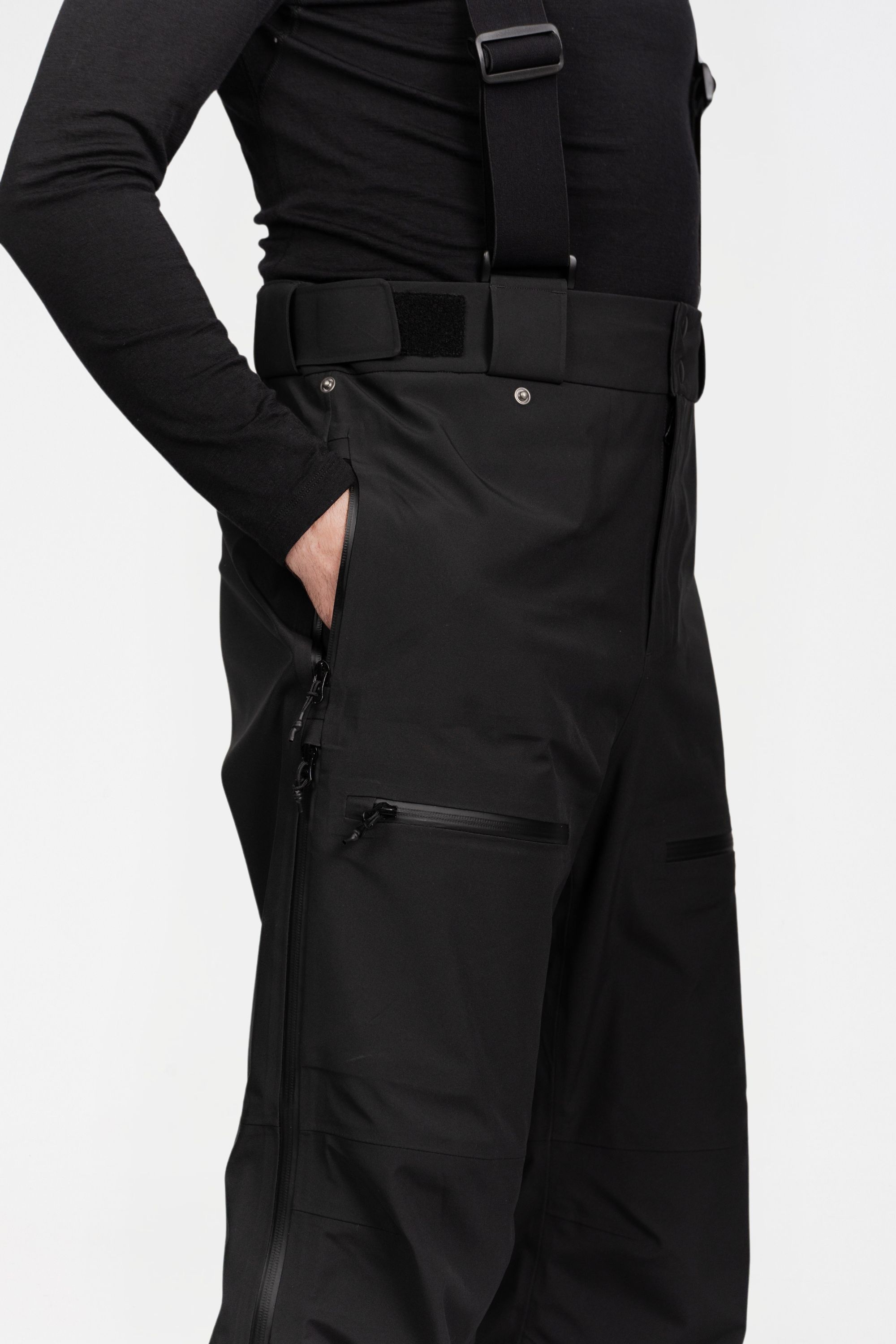 Gentian 3L Shellbroek - Black - Heren