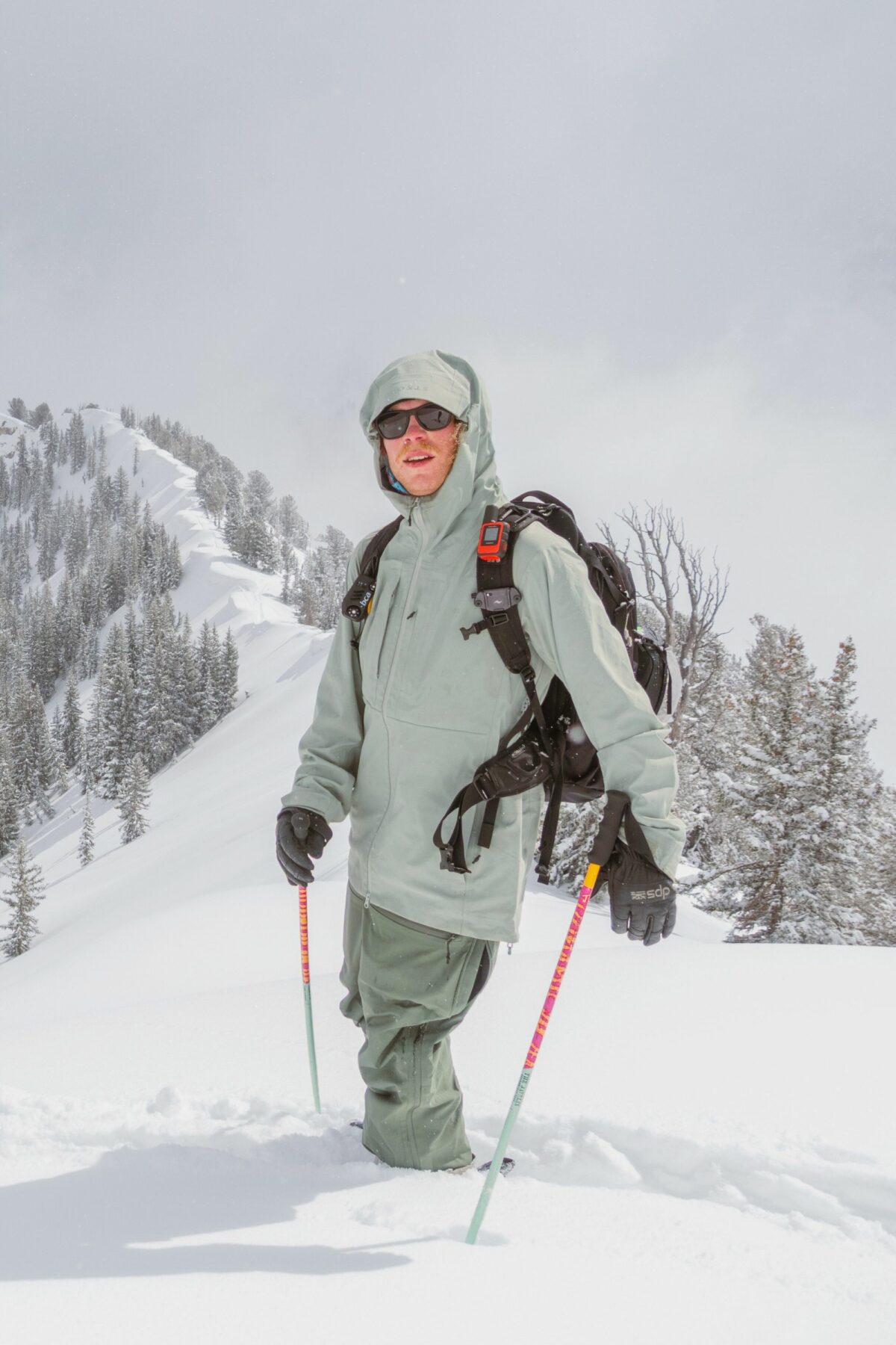Gentian 3L Shell Jacket - Sage Green - Men's