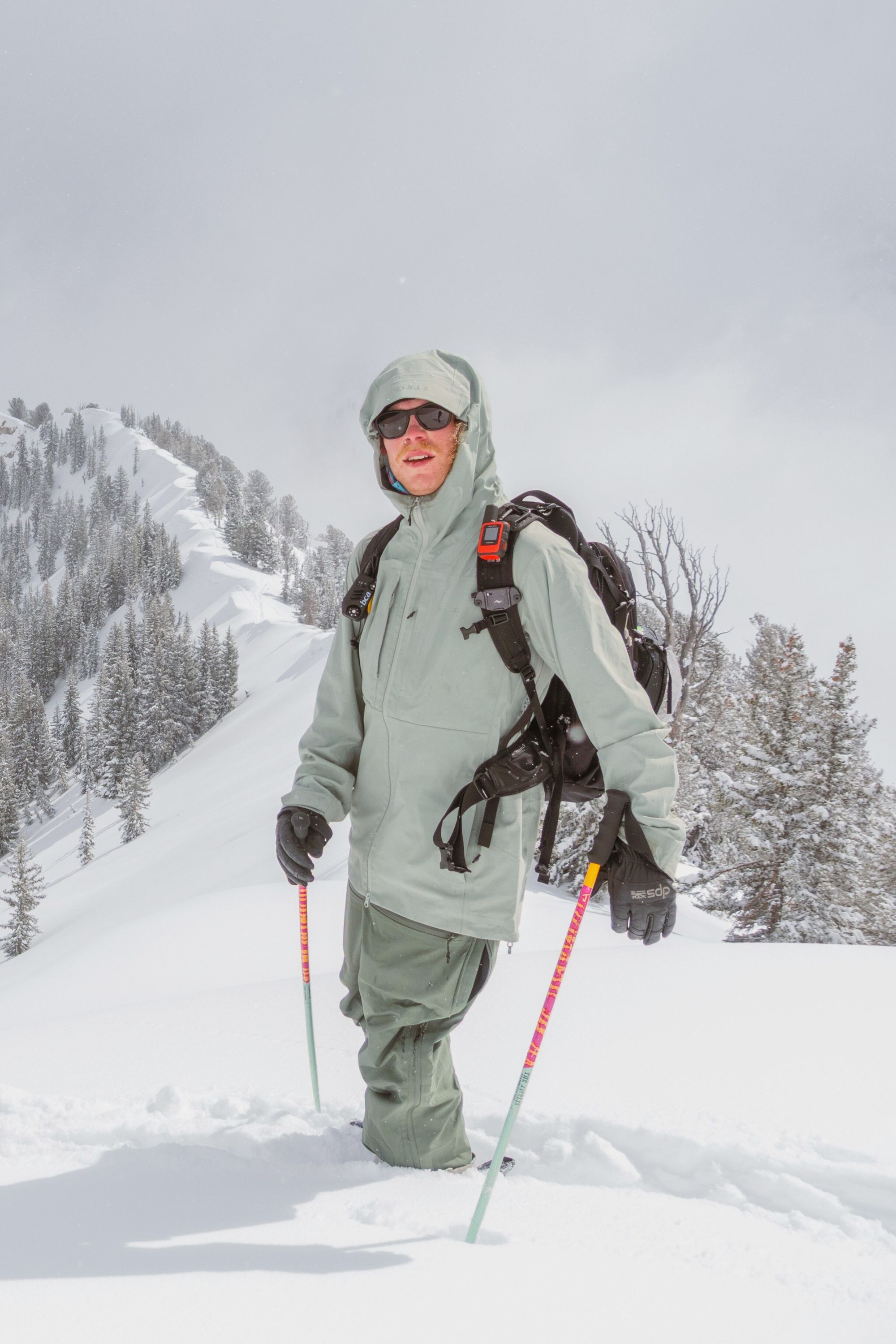 Gentian 3L Shell Jacket - Sage Green - Men's