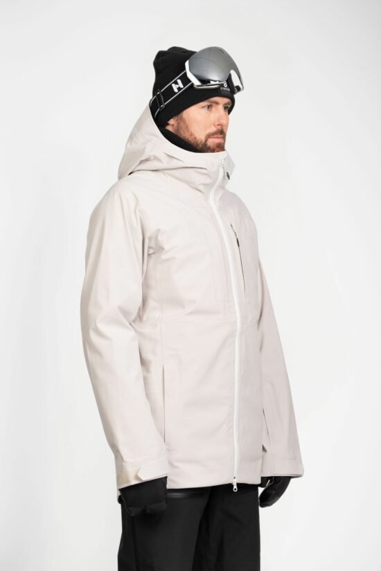 Gentian Kolmikerroksinen Kuoritakki - Chalk Beige - Miesten