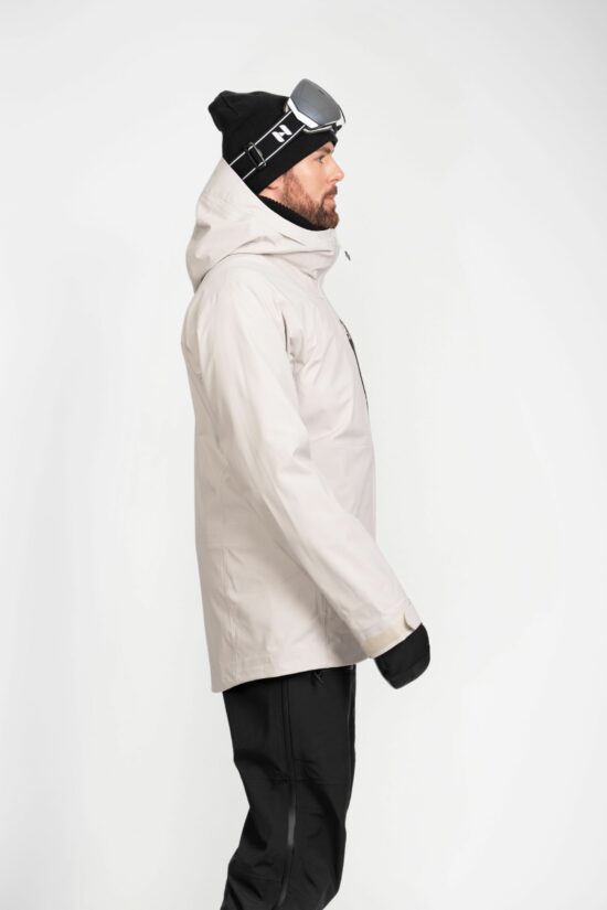 Gentian Kolmikerroksinen Kuoritakki - Chalk Beige - Miesten