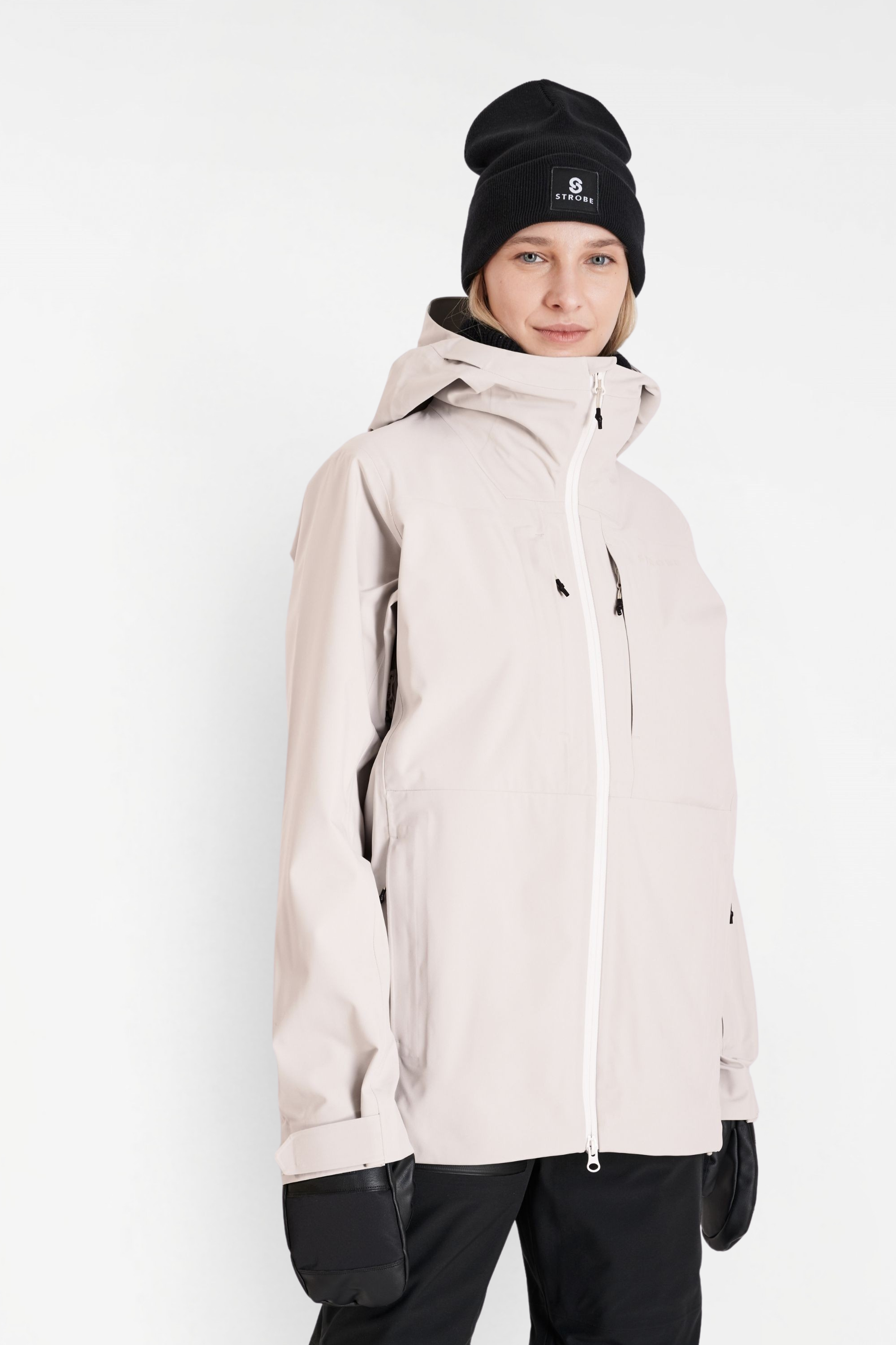 Gentian 3L Shell Jas - Chalk Beige - Dames