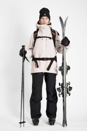 Gentian 3L Shell Jas - Chalk Beige - Dames