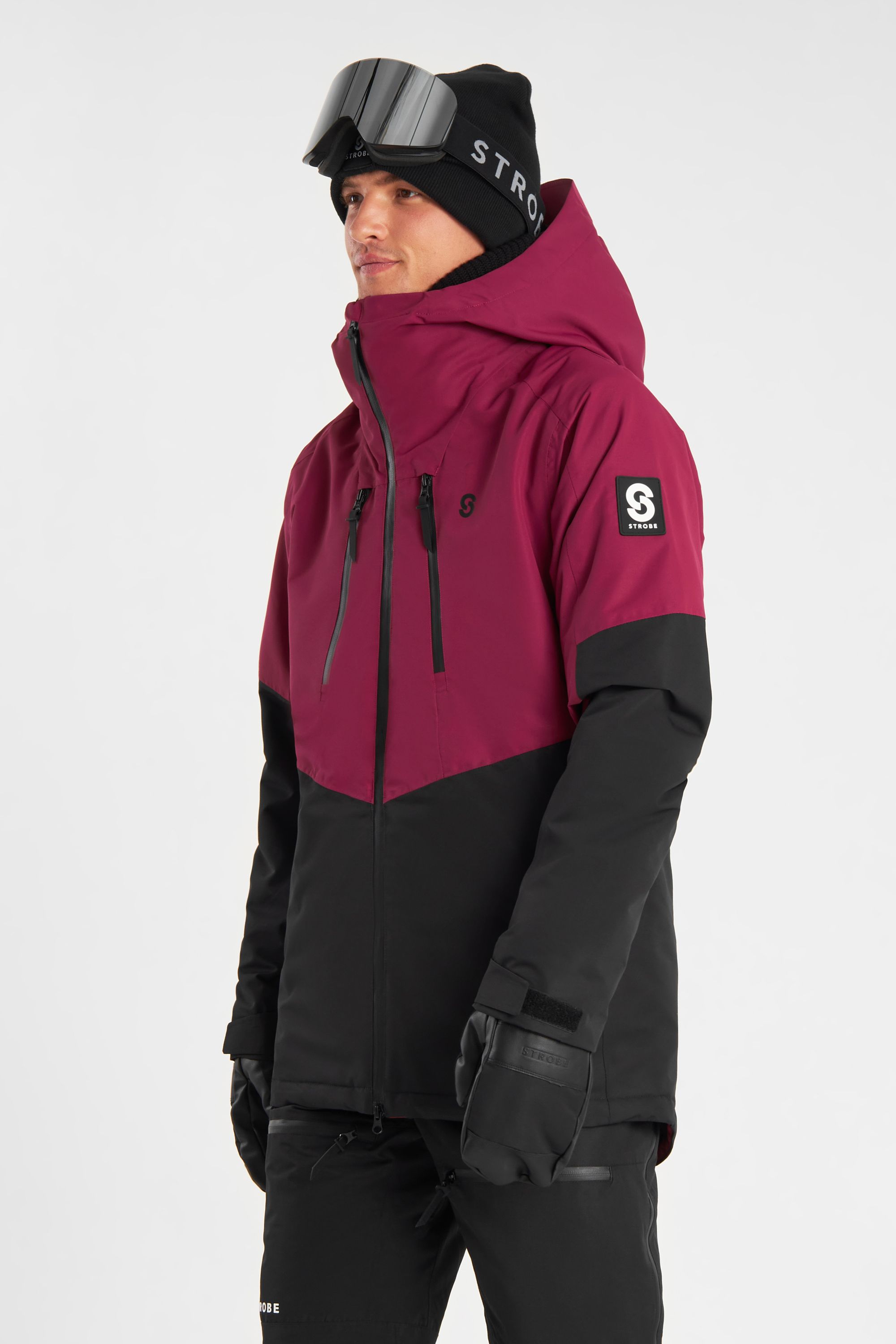 Lynx Ski Jacket Burgundy - Men's