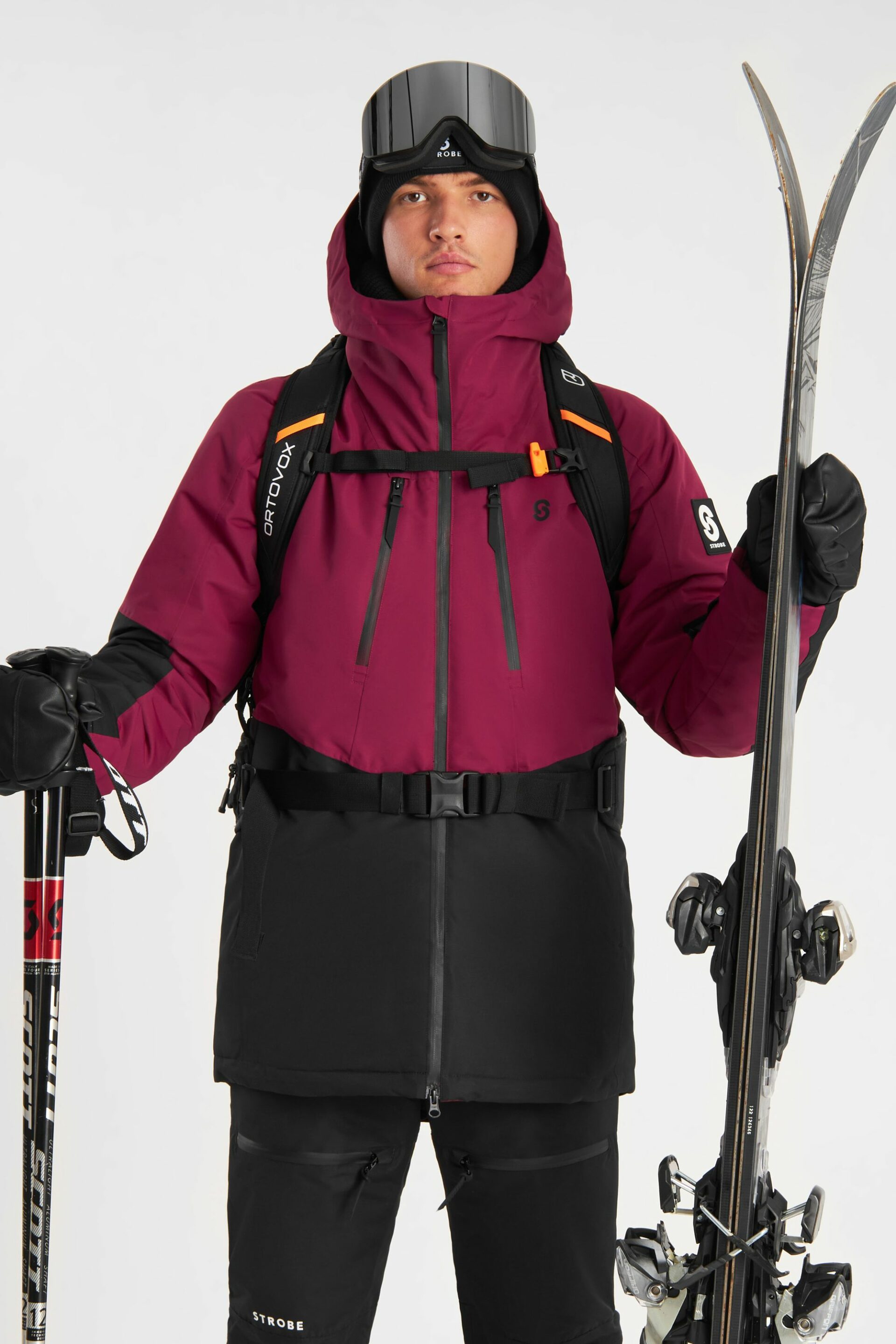 Lynx Chaqueta de esquí Burgundy - Hombre