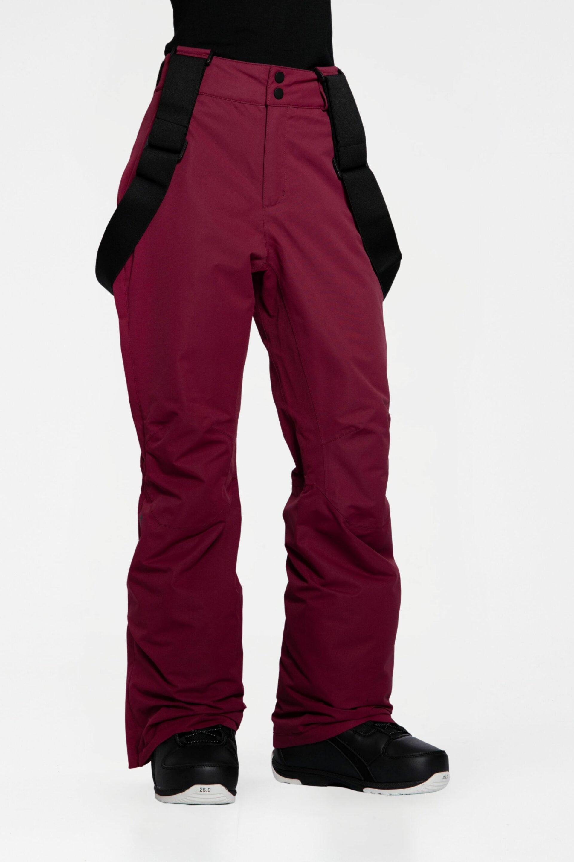 Terra Pantalones de esquí Burgundy - Mujer
