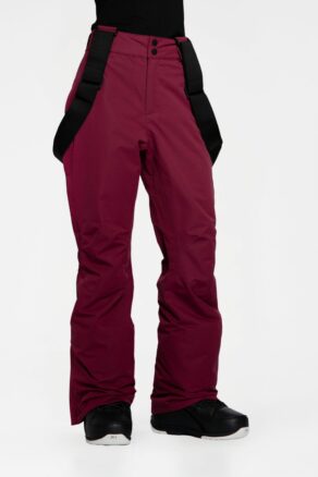 Terra Pantalones de esquí Burgundy - Mujer