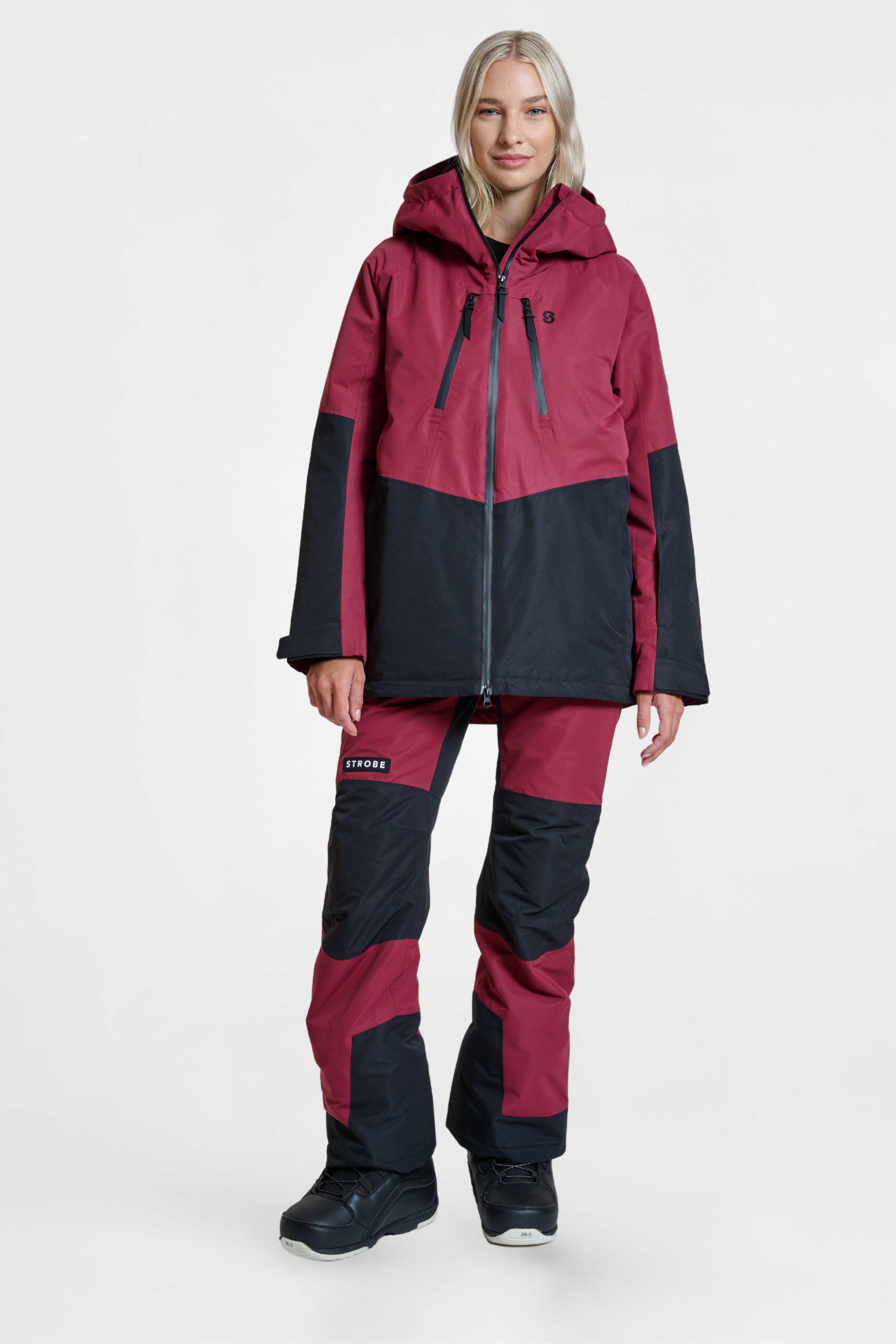 Lynx Skibroek Burgundy - Dames