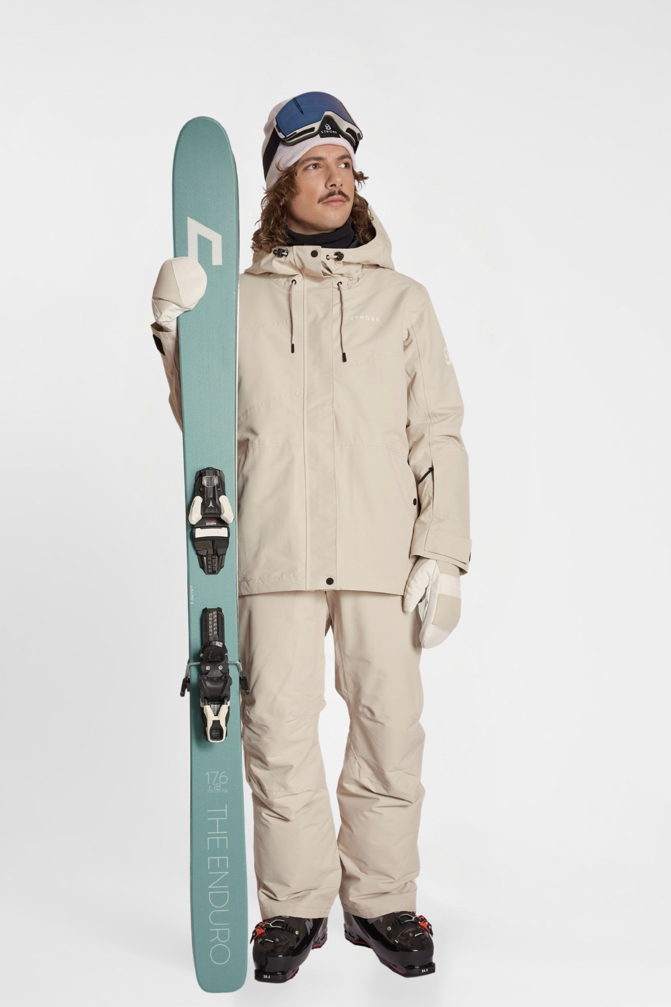 Aura Ski Jas Lt Beige - Heren