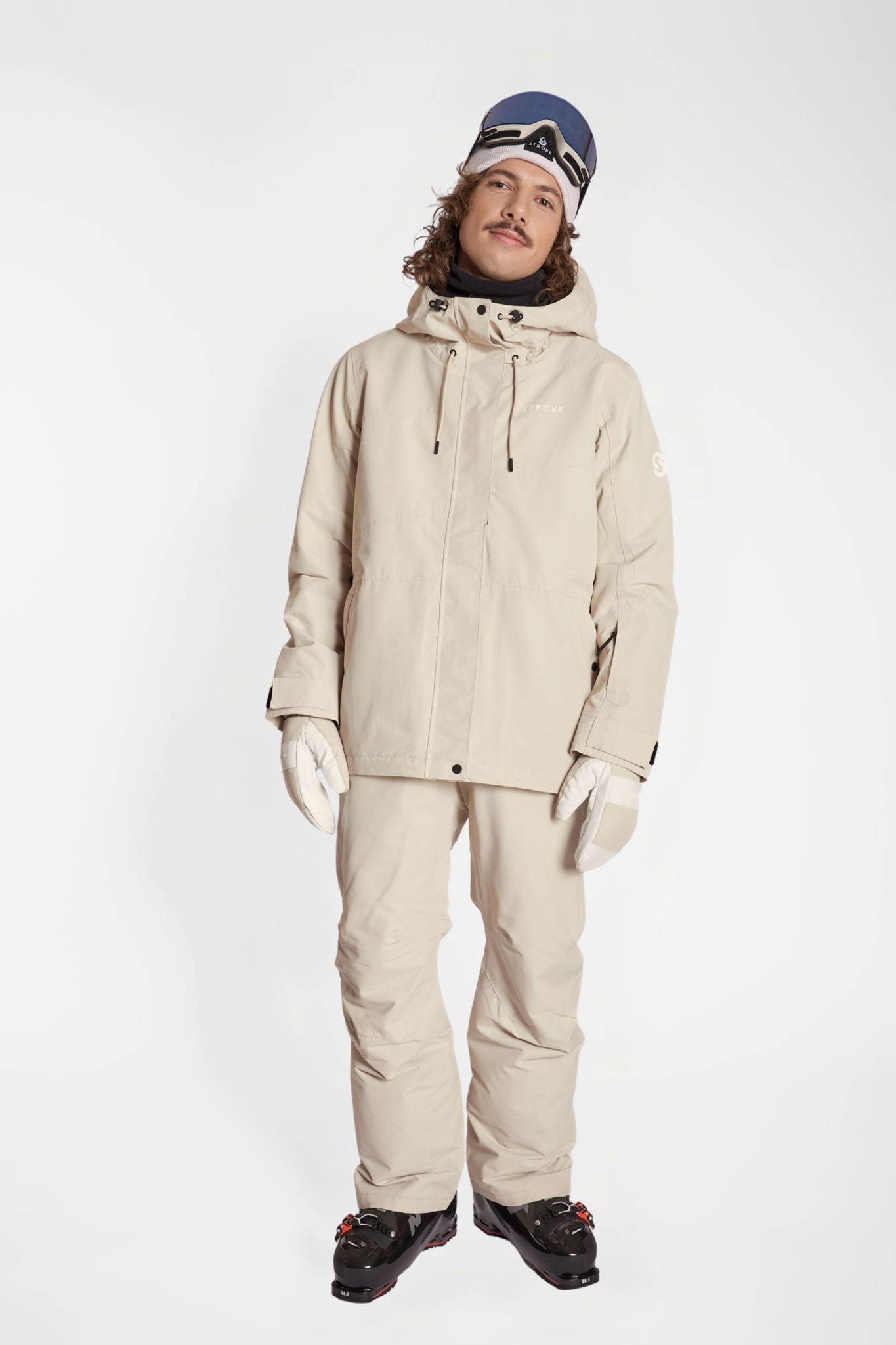 Aura Ski Jas Lt Beige - Heren