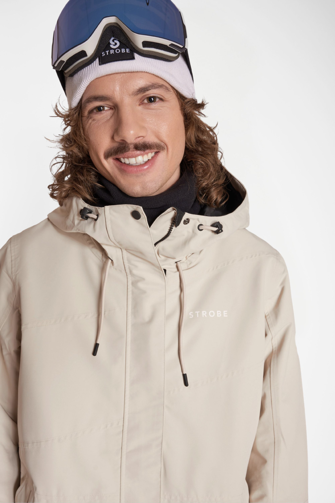 Aura Ski Jas Lt Beige - Heren