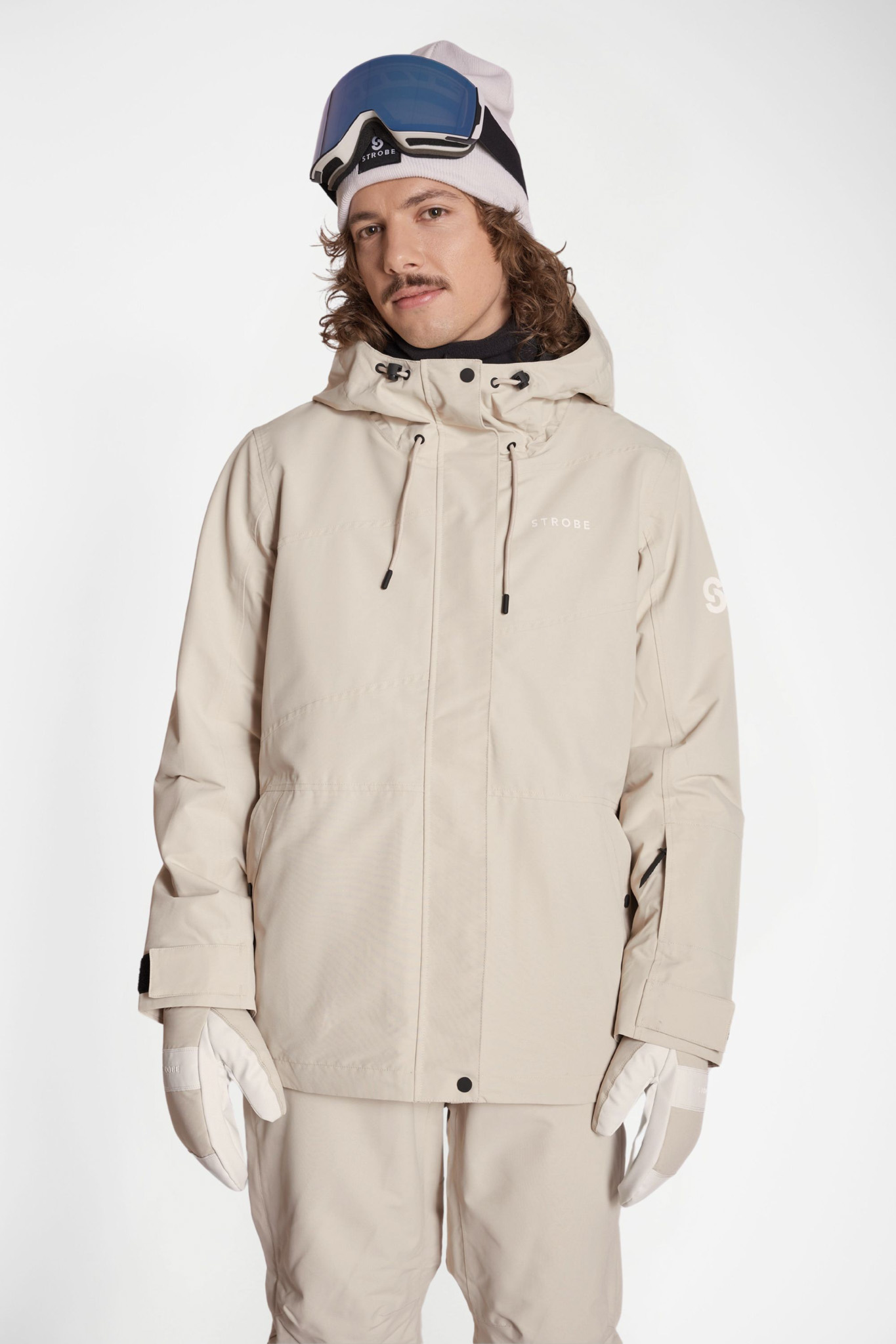 Aura Ski Jas Lt Beige - Heren