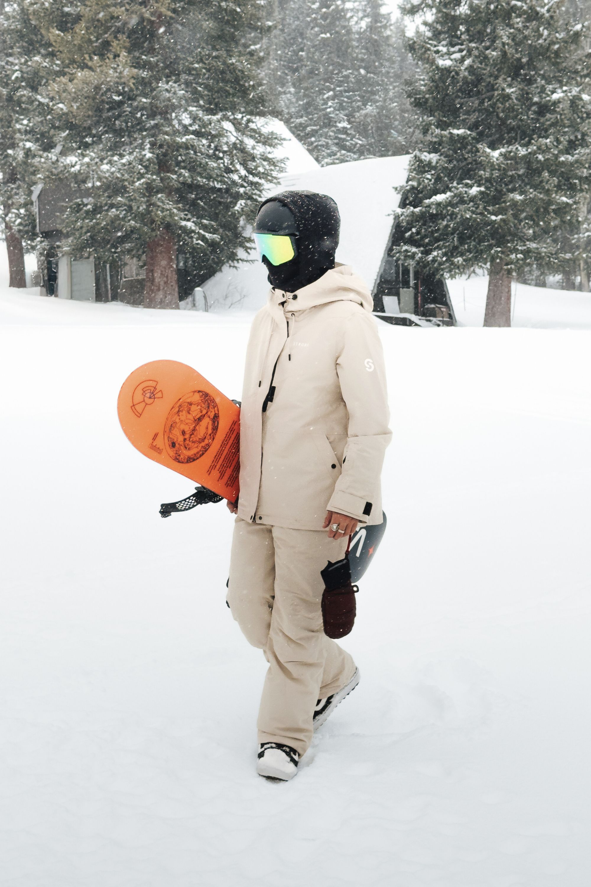 Aura Ski Jas Lt Beige - Heren