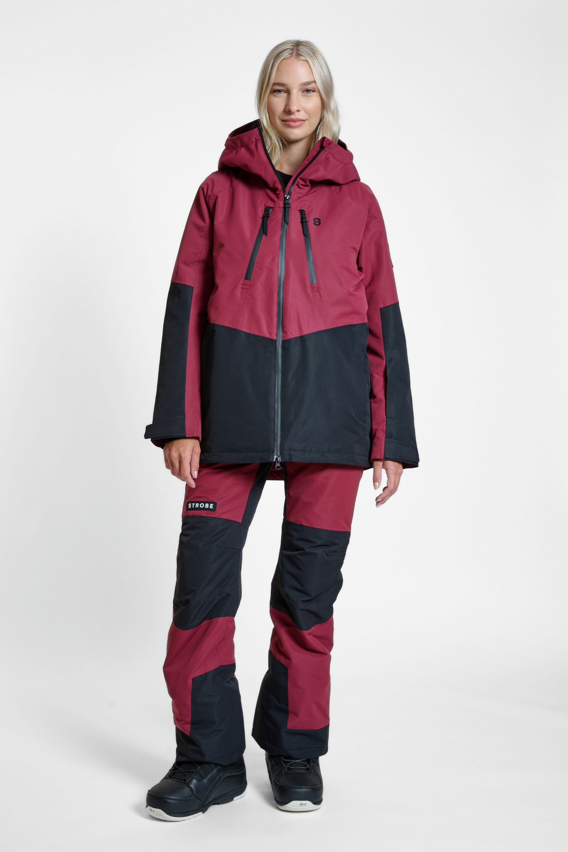 Lynx Ski Jacket Burgundy - Women's