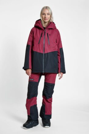 Lynx Ski Jacket Burgundy - Women's