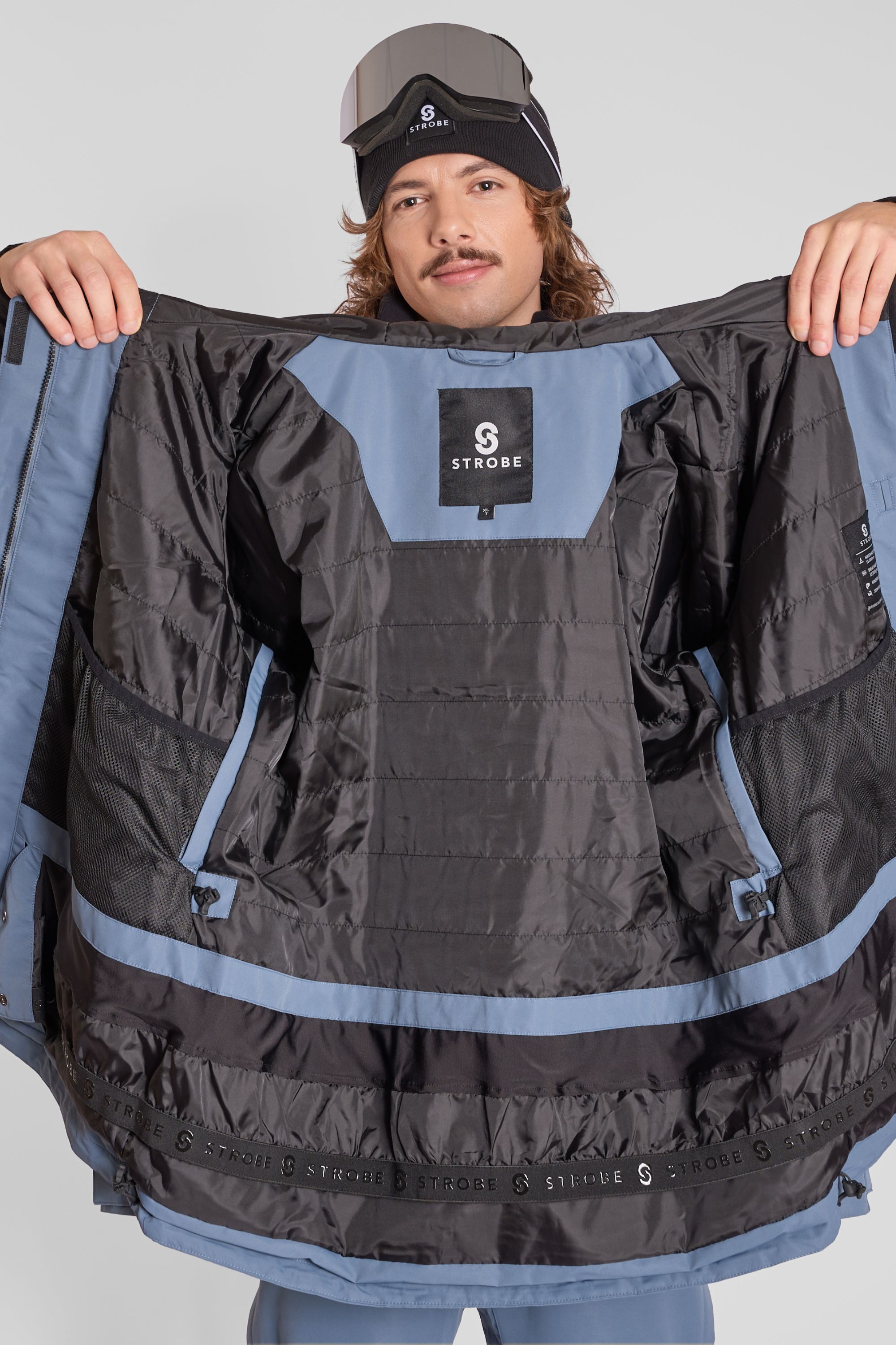 Aura Ski Jacket Slate Blue - Men's