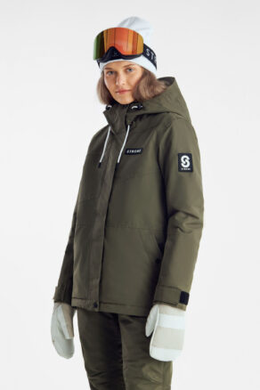 Aura Ski Jas Olive Green - Dames