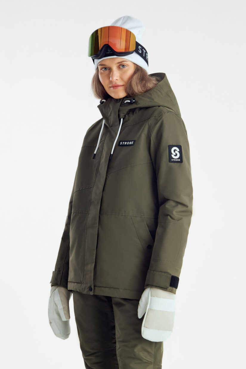 Aura Ski Jacket Olive Green - Women's