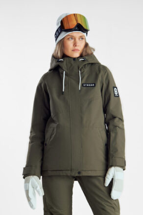 Aura Ski Jas Olive Green - Dames