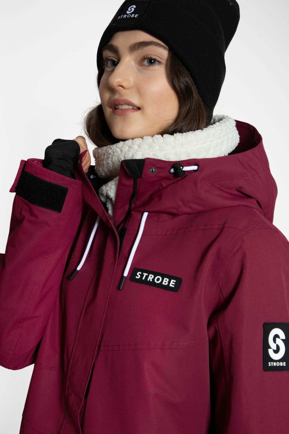 Aura Ski Jacket Burgundy - Women's