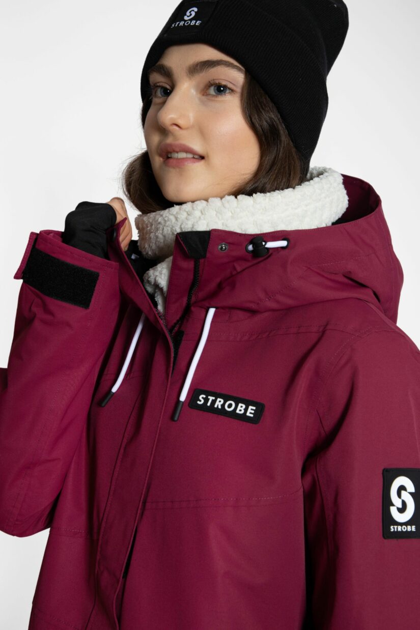 Aura Ski Jacket Burgundy - Women's