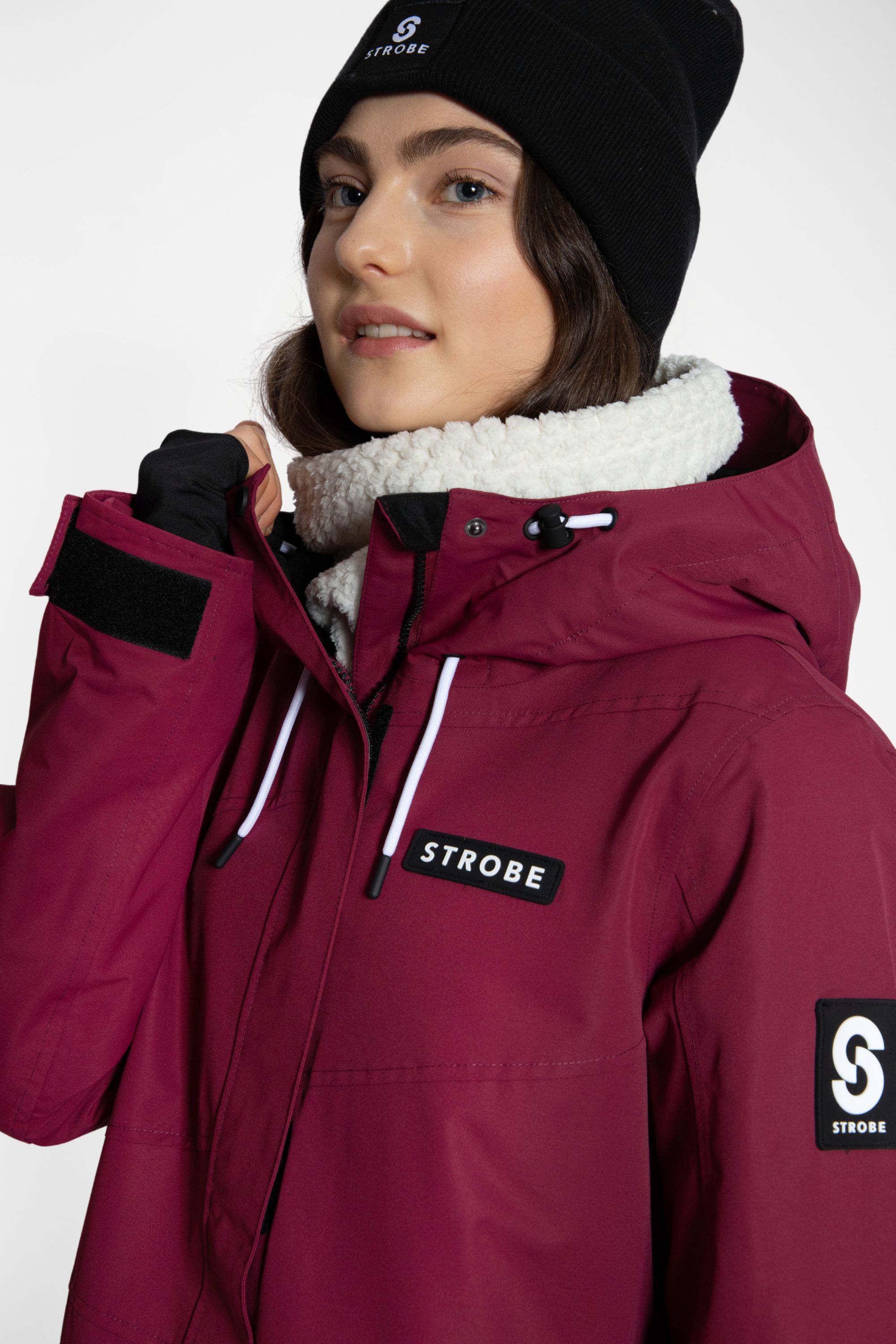 Aura Ski Jacket Burgundy - Women's