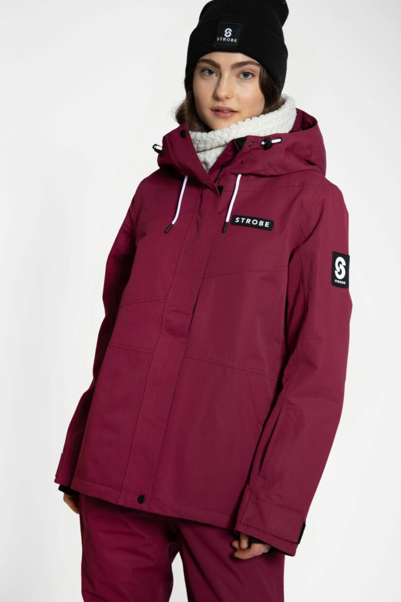 Aura Ski Jacket Burgundy - Women's