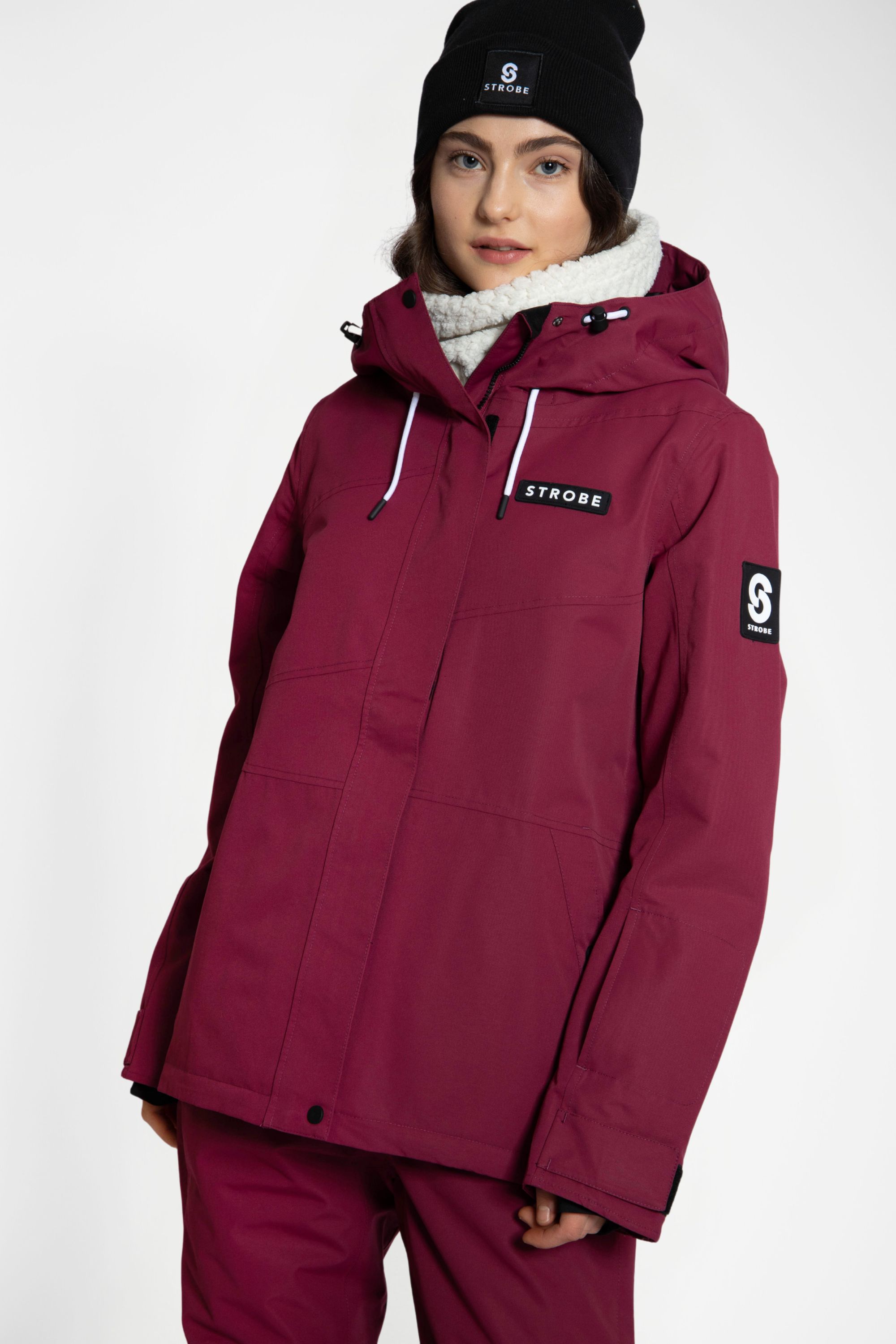 Aura Ski Jacket Burgundy - Women's