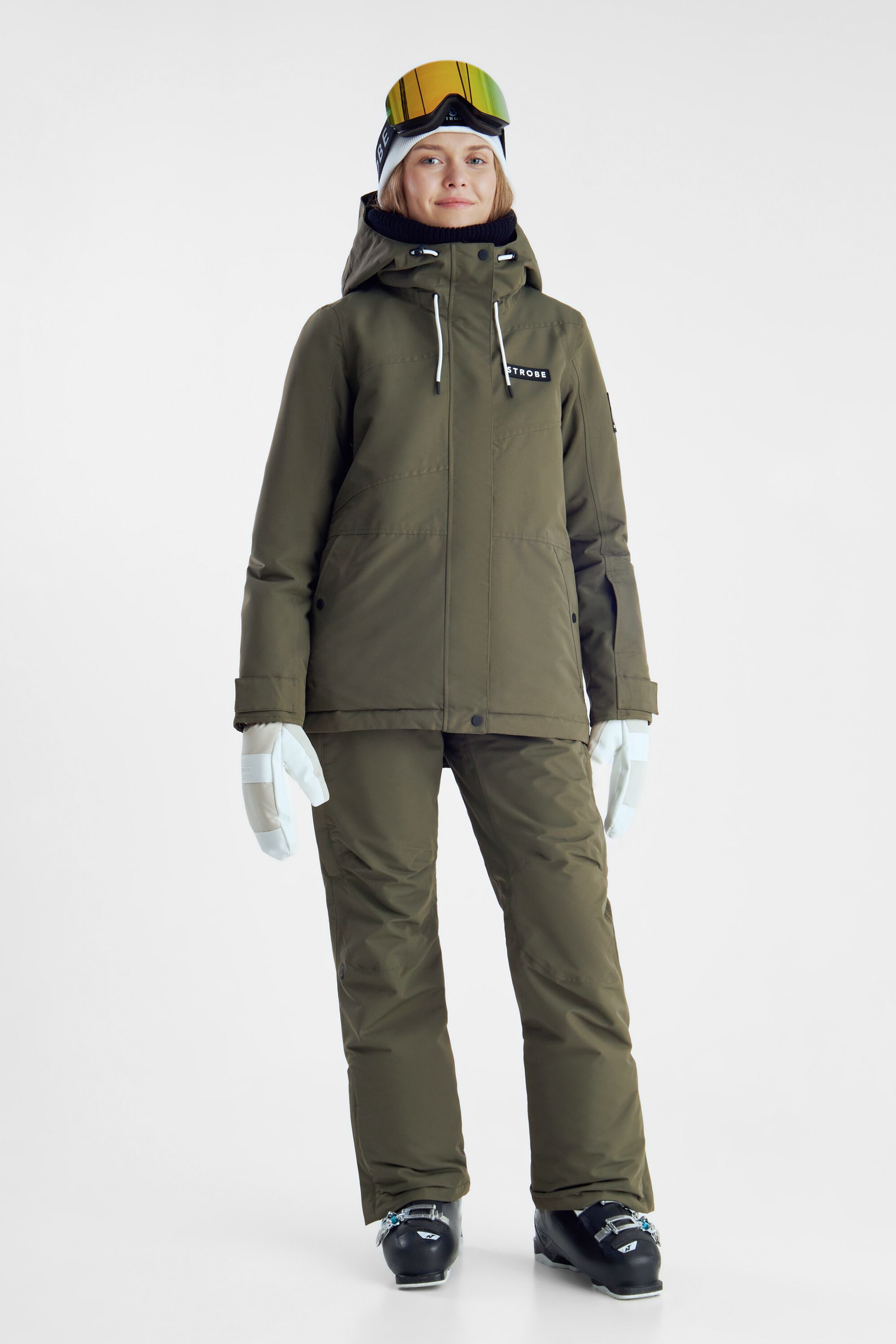 Aura Ski Jacket Olive Green - Women's
