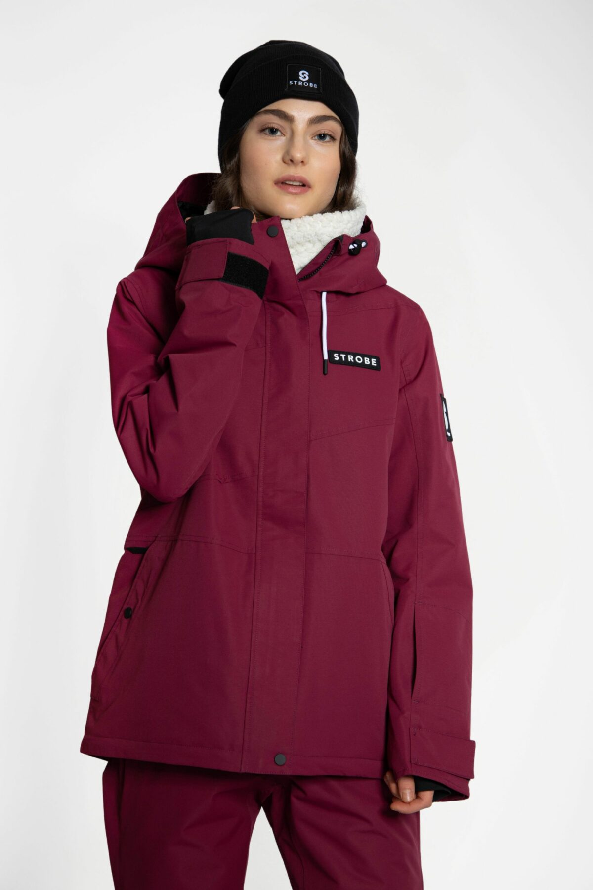 Aura Ski Jacket Burgundy - Women's