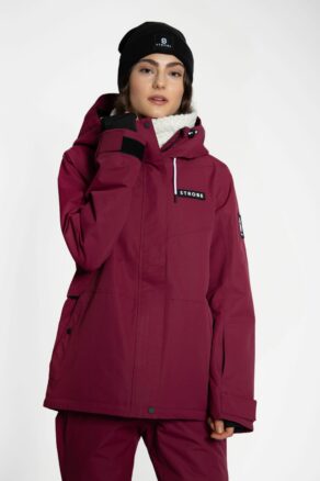 Aura Ski Jacket Burgundy - Women's