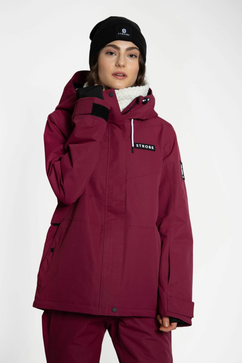 Aura Ski Jacket Burgundy - Women's