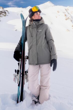 Veste de ski Aura Smoke Green - Femmes