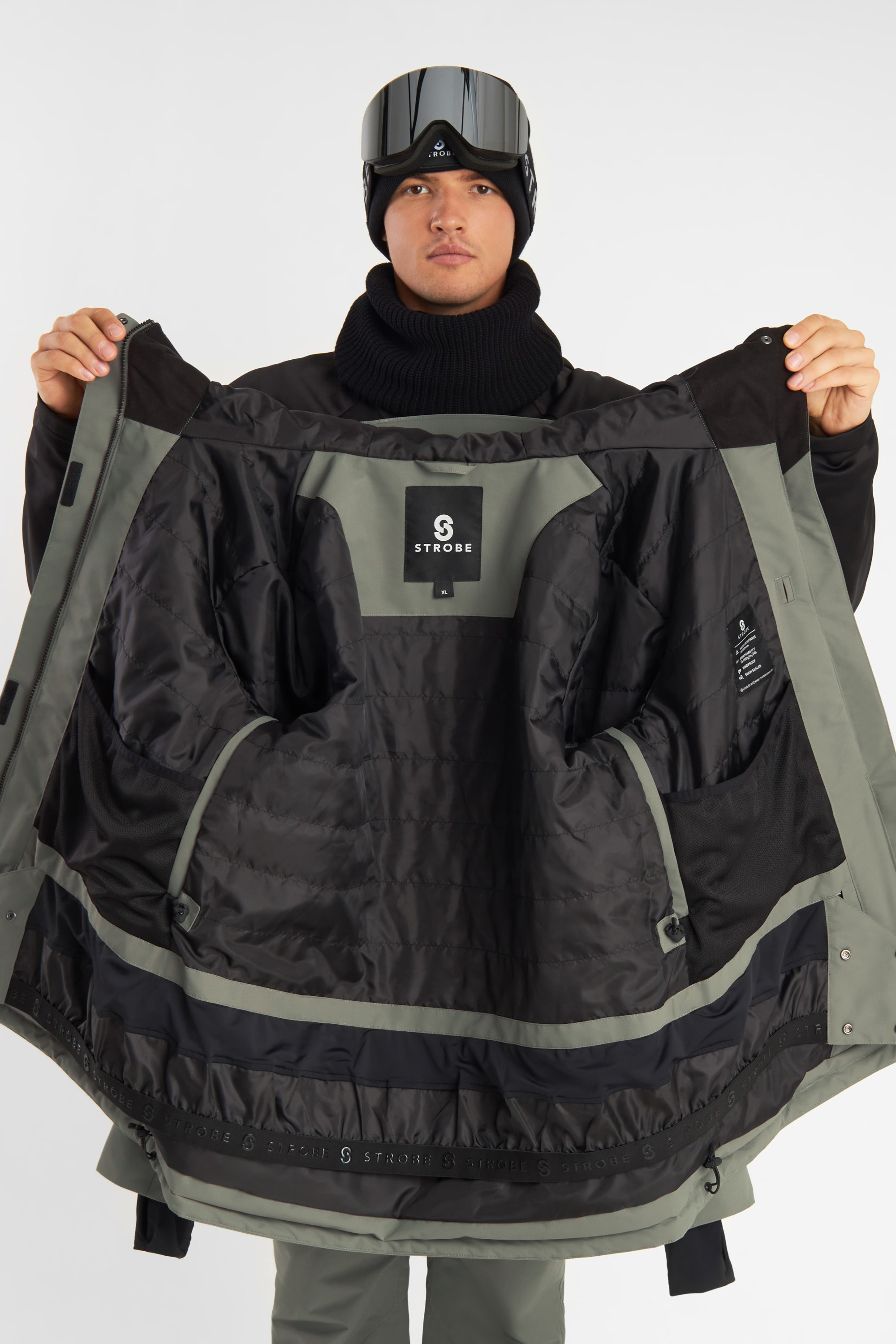 Aura Ski Jas Smoke Green - Heren