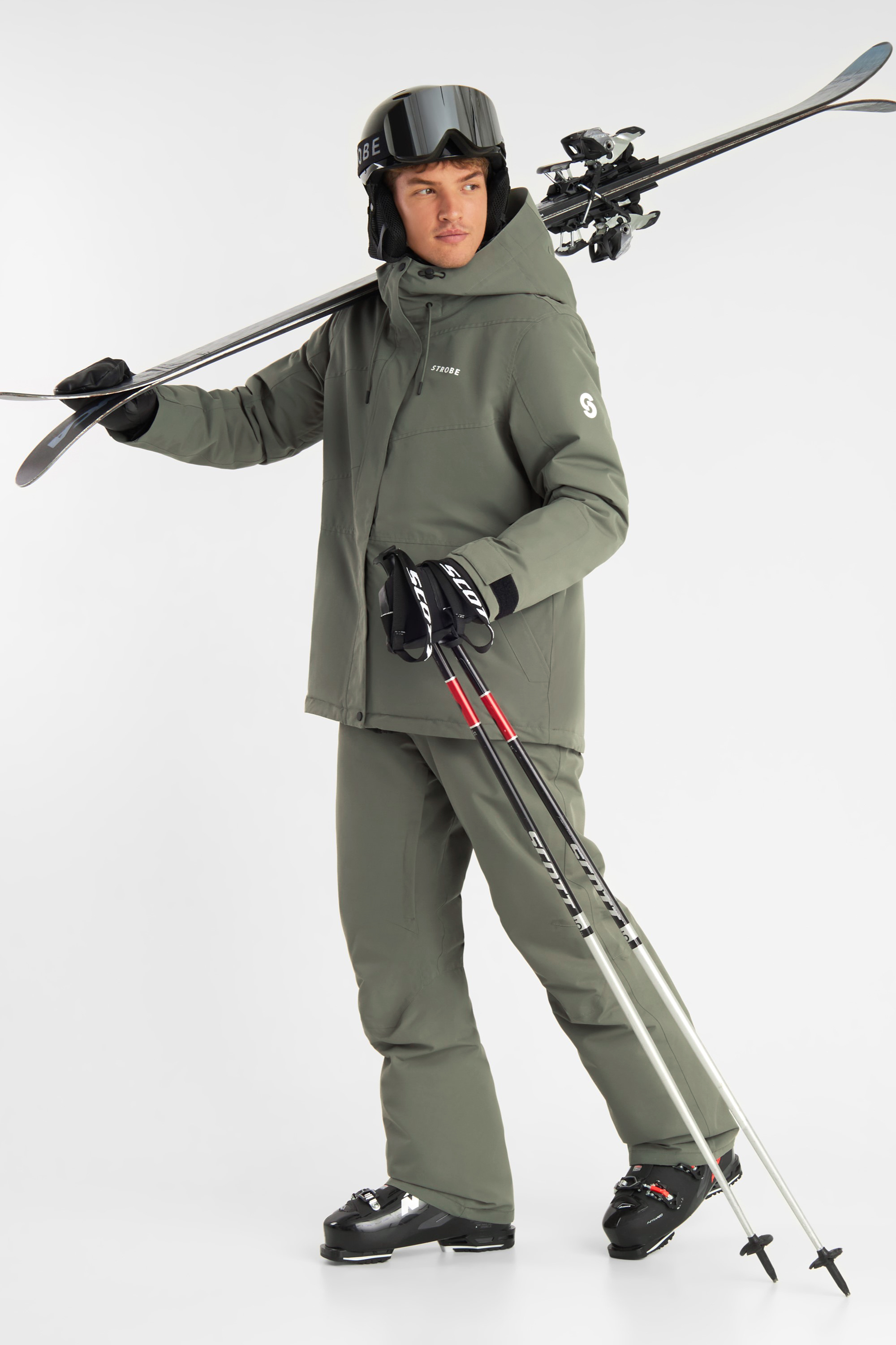 Aura Ski Jas Smoke Green - Heren