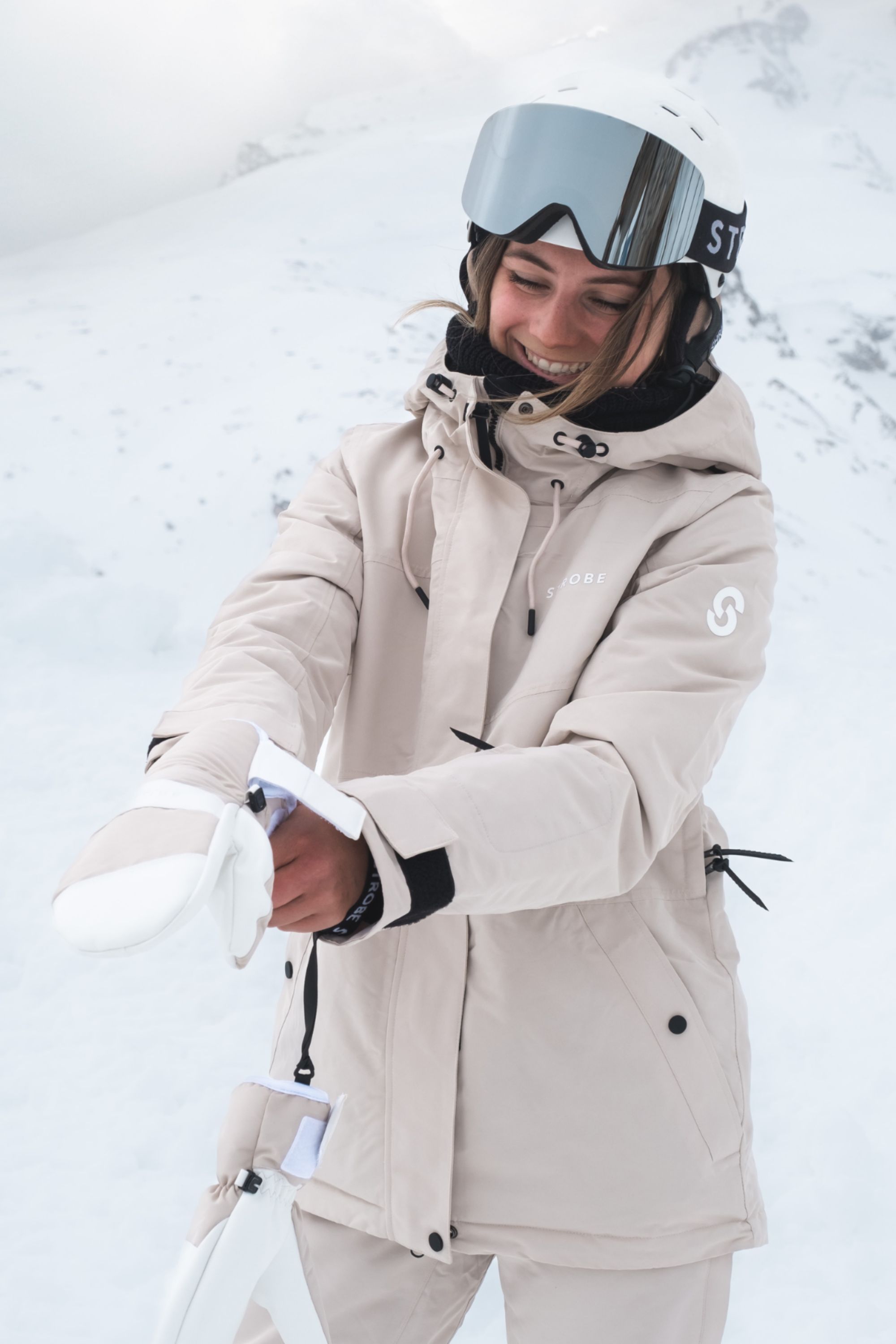 Renewed - Aura Ski Jacket Lt Beige - Medium - Women's
