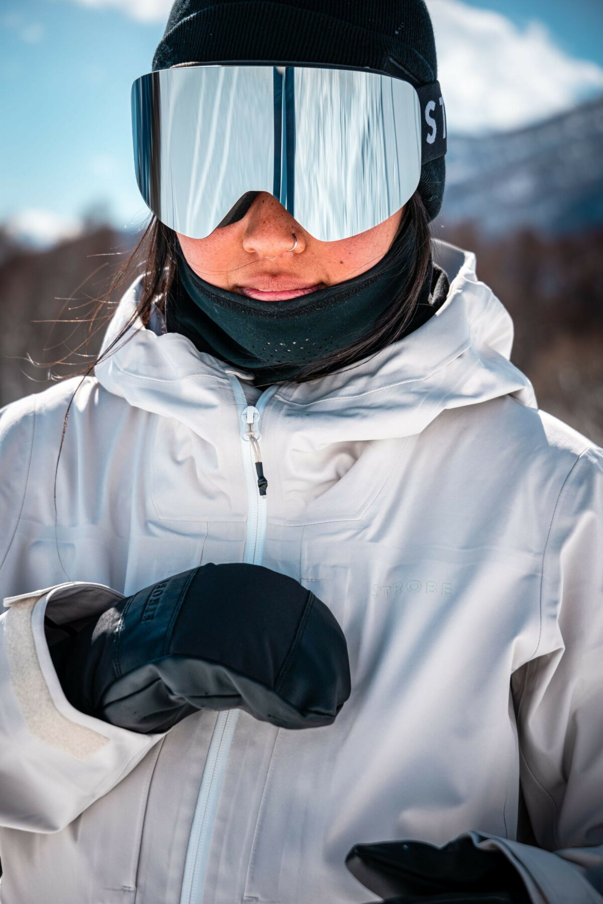 The Accipiter Goggles - Silver Smoke Mirror - OS