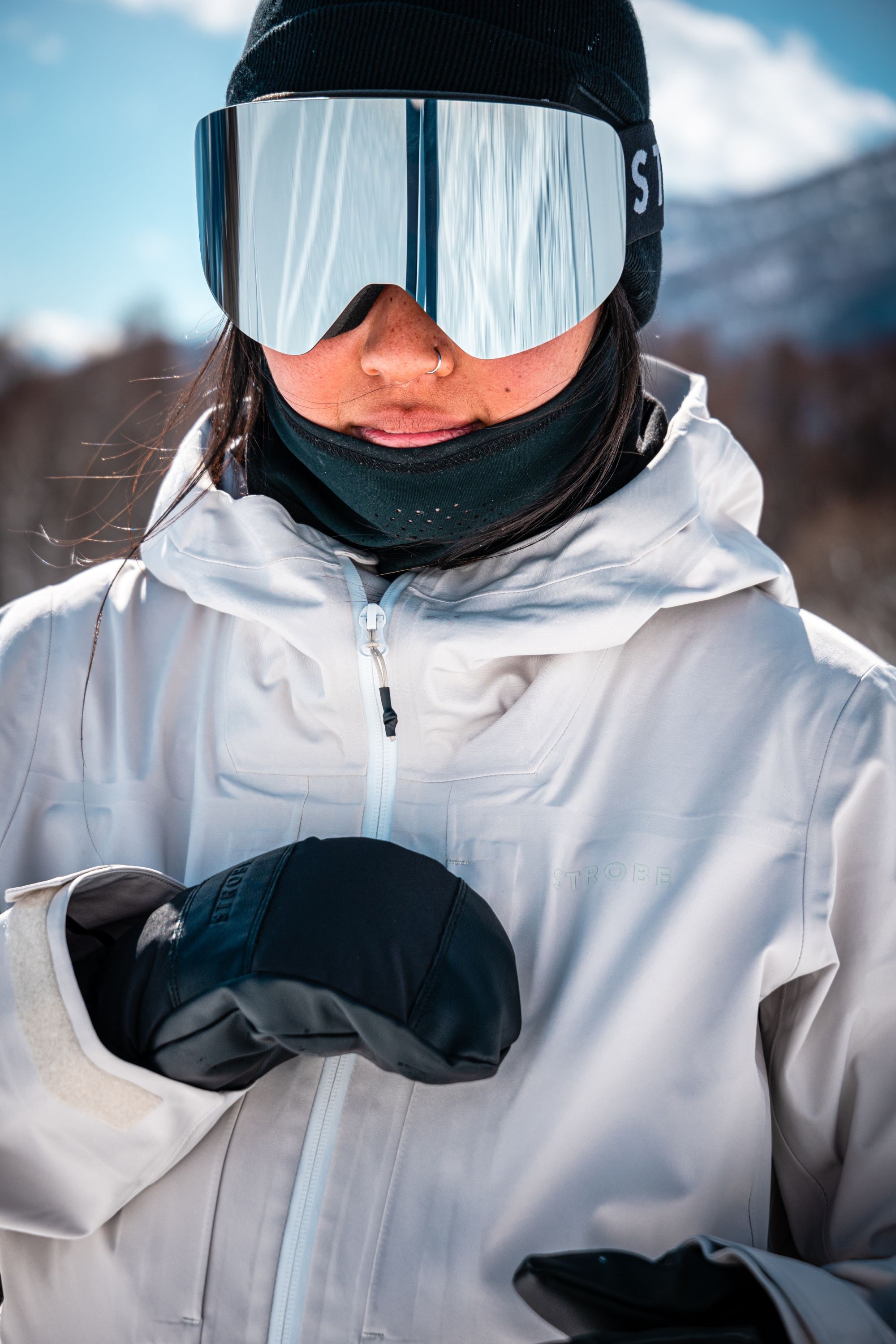 The Accipiter Goggles - Silver Smoke Mirror - OS