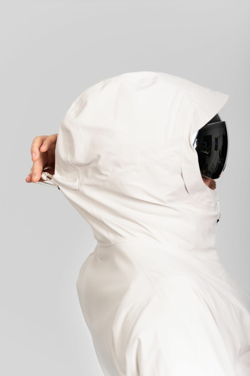 Helmed-fitted adjustable hood