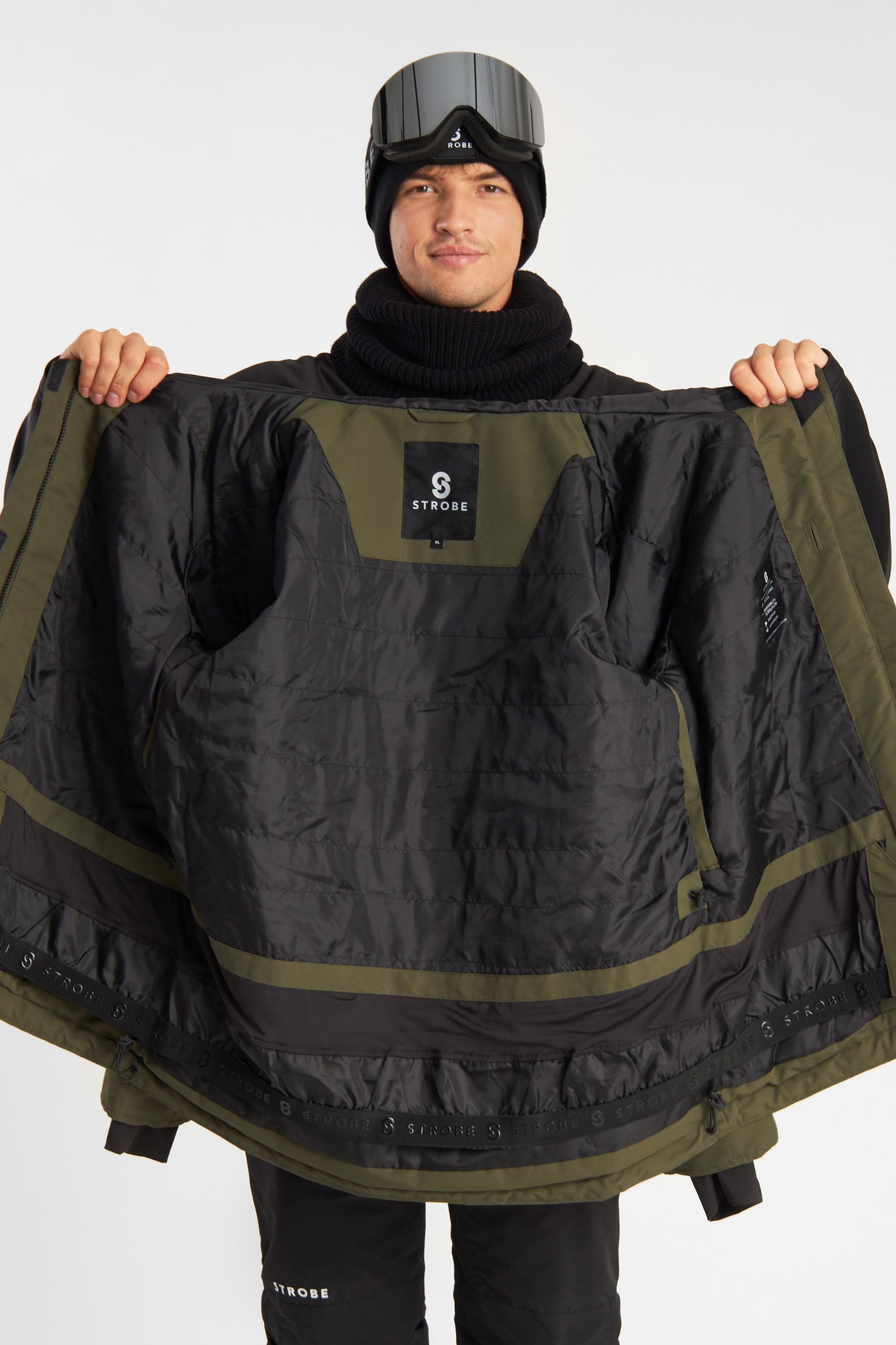 Aura Ski Jas Olive Green - Heren