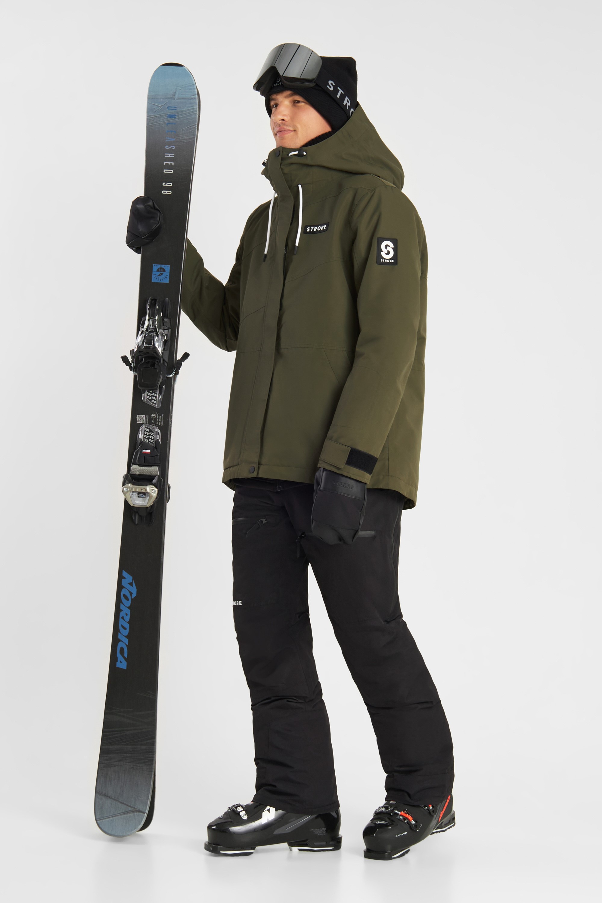 Aura Ski Jas Olive Green - Heren