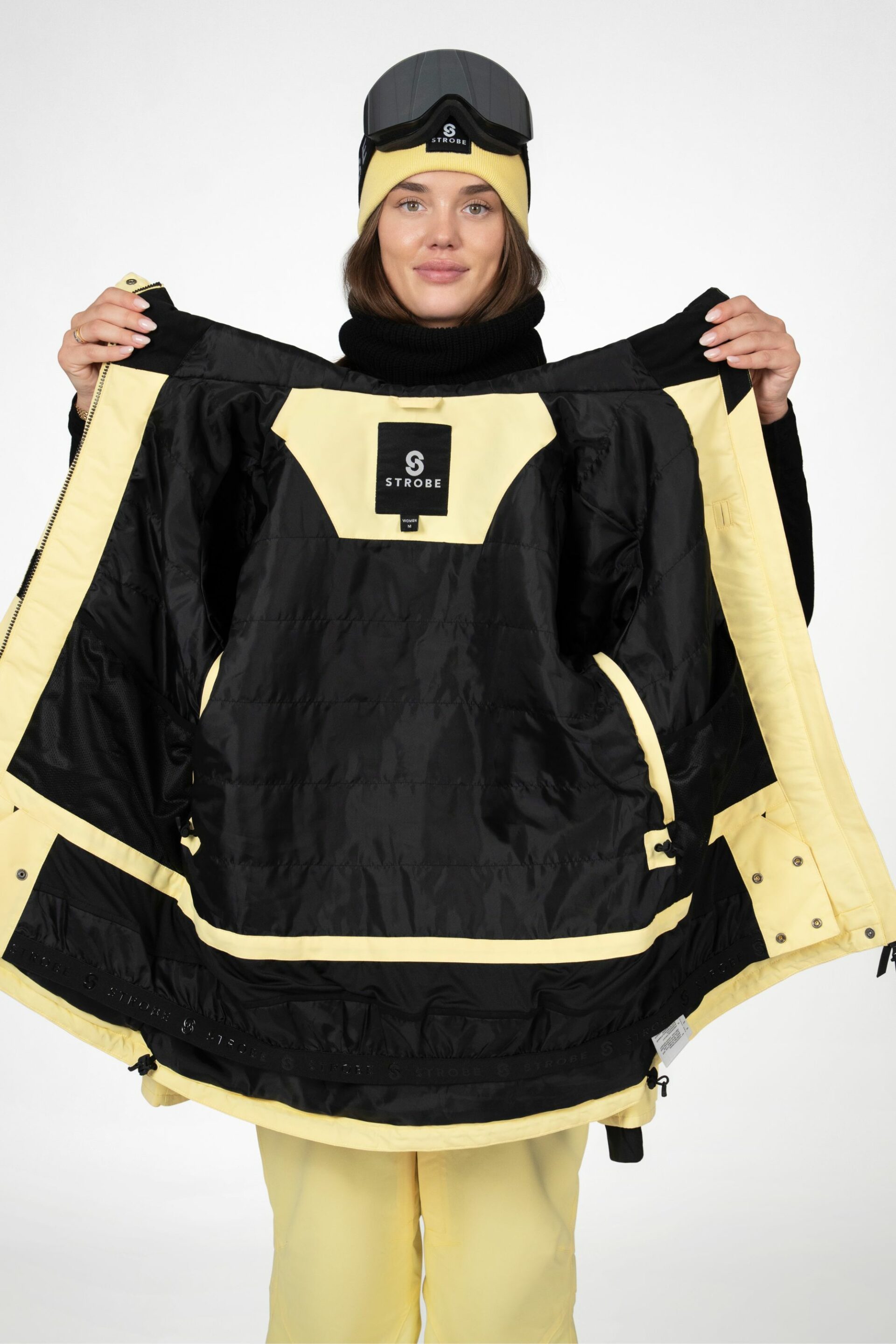 Aura - Naisten Laskettelutakki, Vaalea keltainen