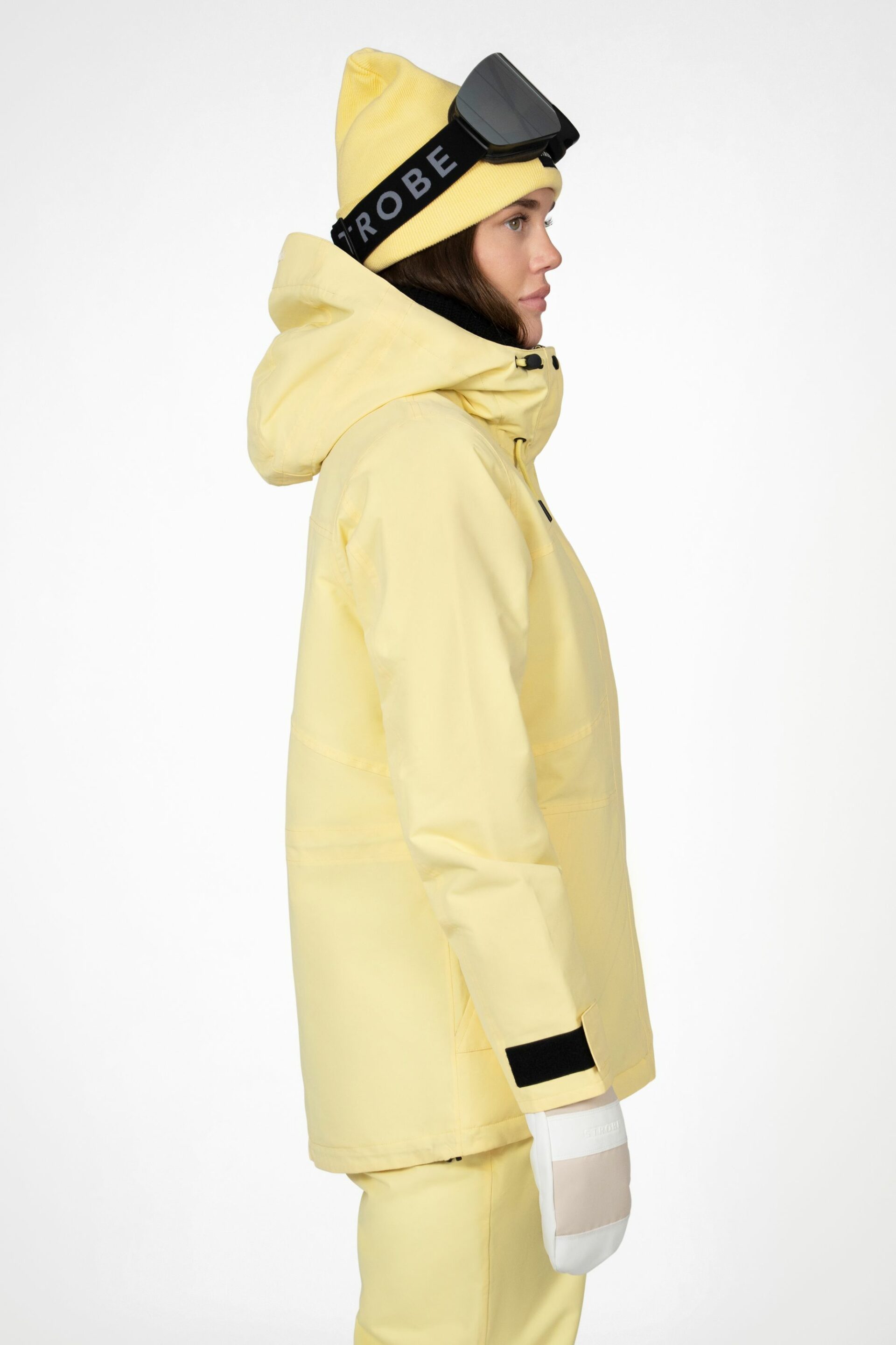 Aura - Naisten Laskettelutakki, Vaalea keltainen