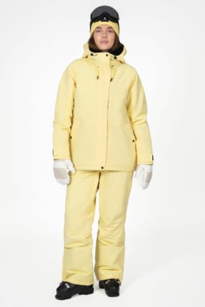 Aura - Naisten Laskettelutakki, Vaalea keltainen