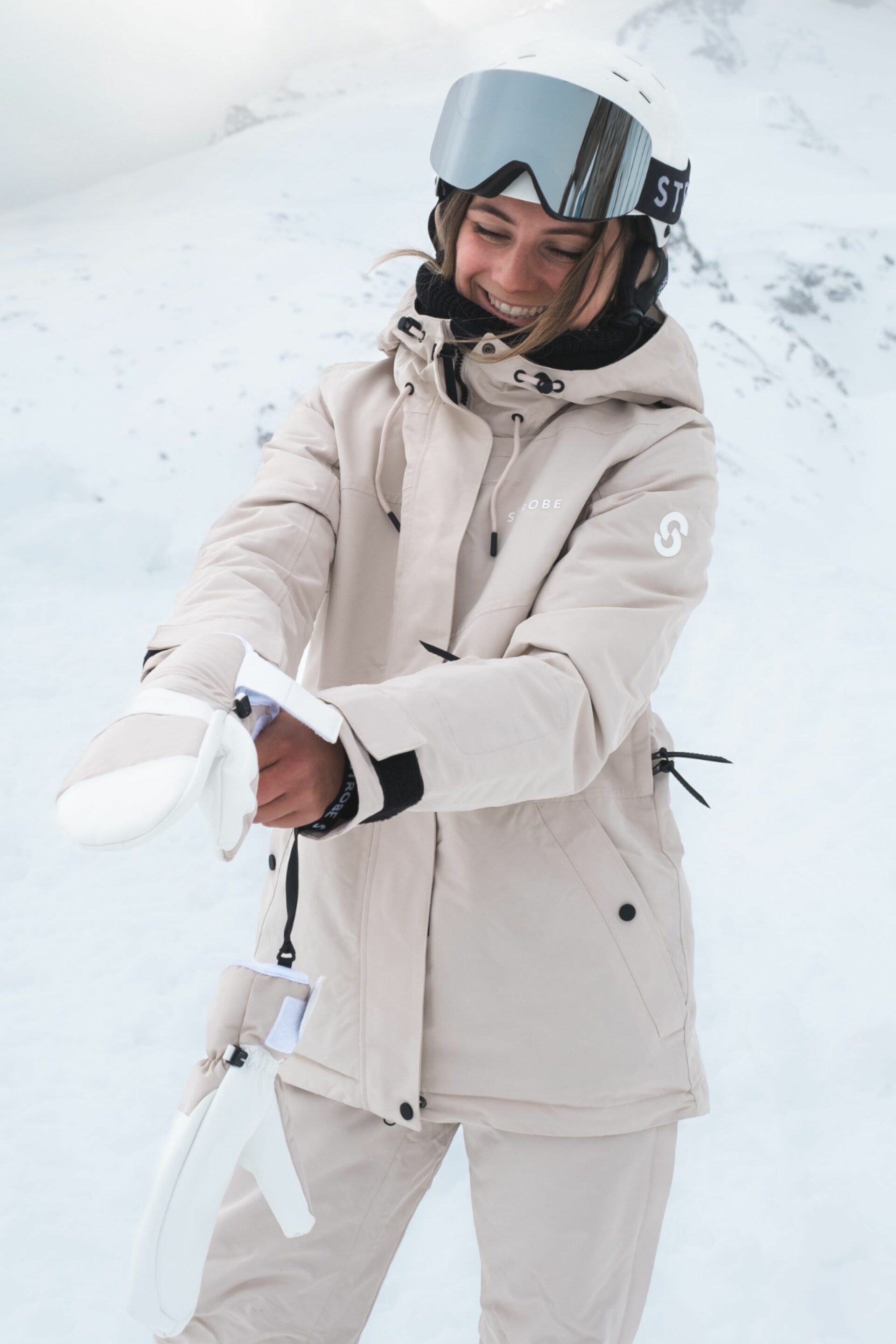 Aura Skijacke Lt Beige - Damen