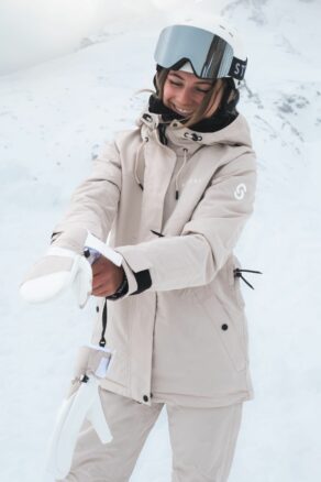 Aura Skijacke Lt Beige - Damen
