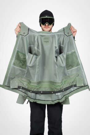 Gentian Kolmikerroksinen Kuoritakki - Slate Green - Miesten