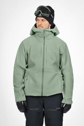 Gentian Kolmikerroksinen Kuoritakki - Slate Green - Miesten