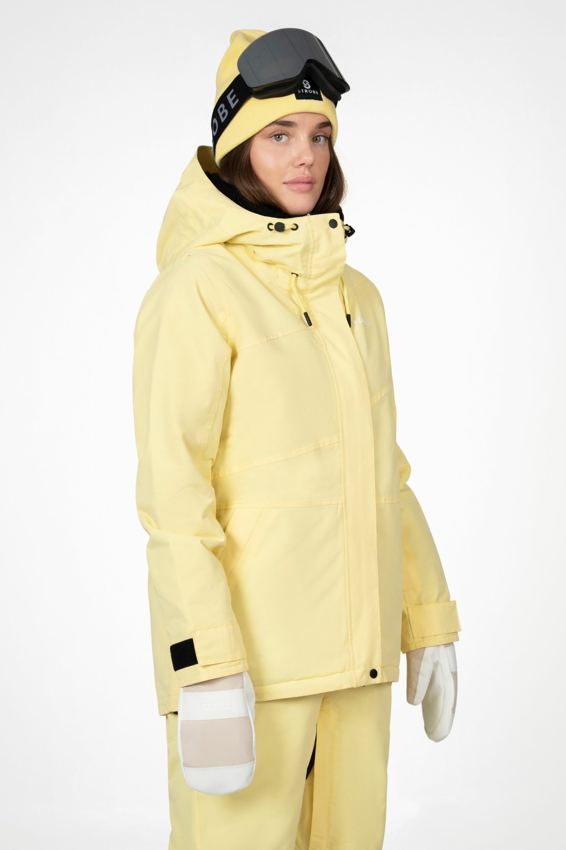 Aura - Naisten Laskettelutakki, Vaalea keltainen